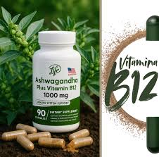 ASHAWAGANDA (GINSENG INDIO) + B12 X 90 CAPSULAS