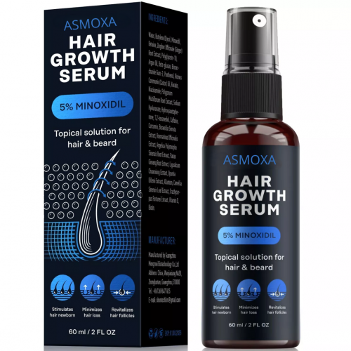Suero para el crecimiento del cabello, 5% minoxidil y biotina para hombres y mujeres, tiene la pérdida de cabello.