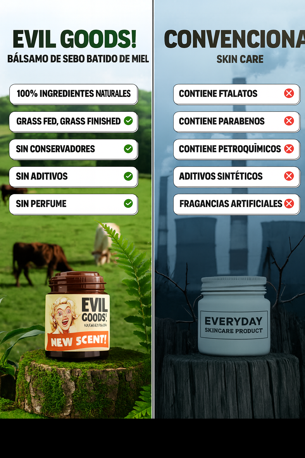 EVIL GOODS (Bálsamo Hidratante Natural con Miel de Manuka)