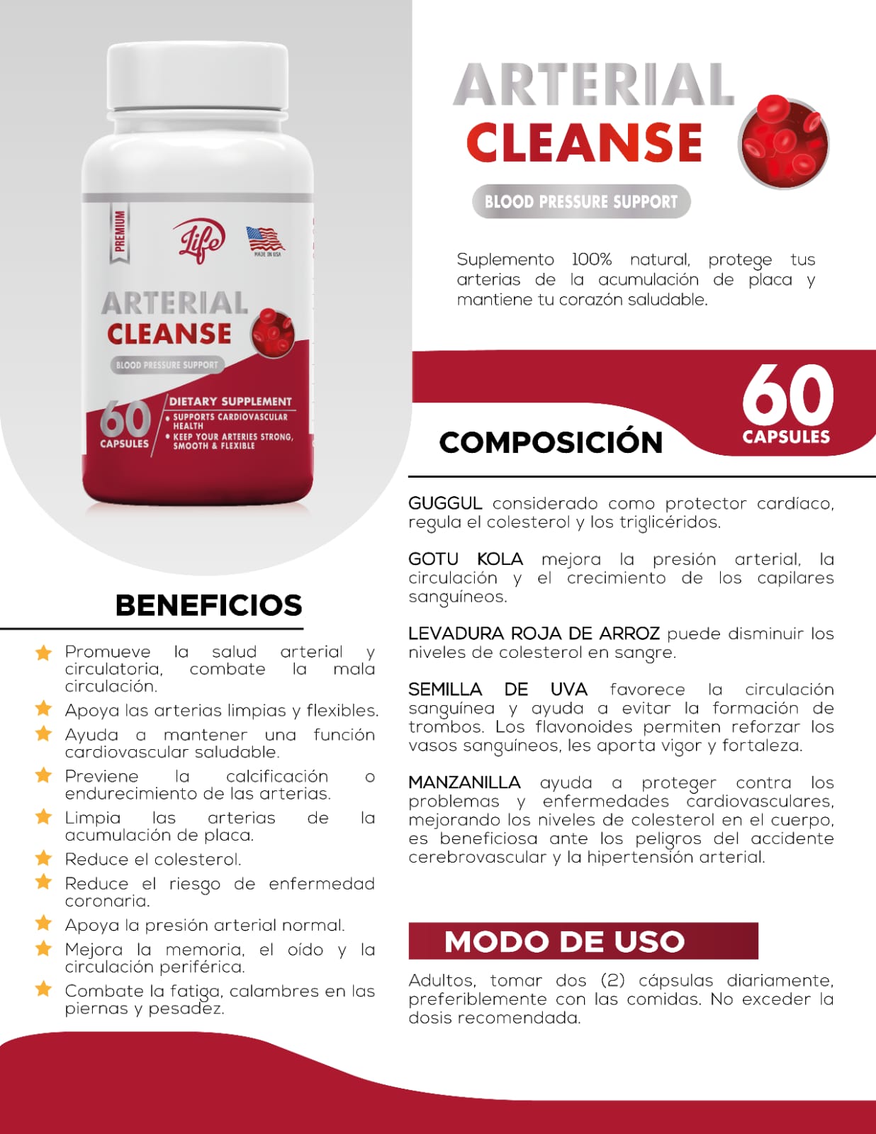 ARTERIAL CLEANSE 60 CAPSULAS