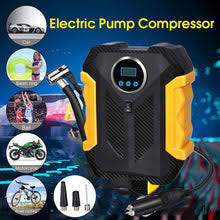 Bomba de aire portátil 12v con linterna LED digital MD